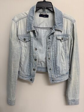 Light Blue Denim Cropped Jean Jacket by LAUREN Ralph Lauren